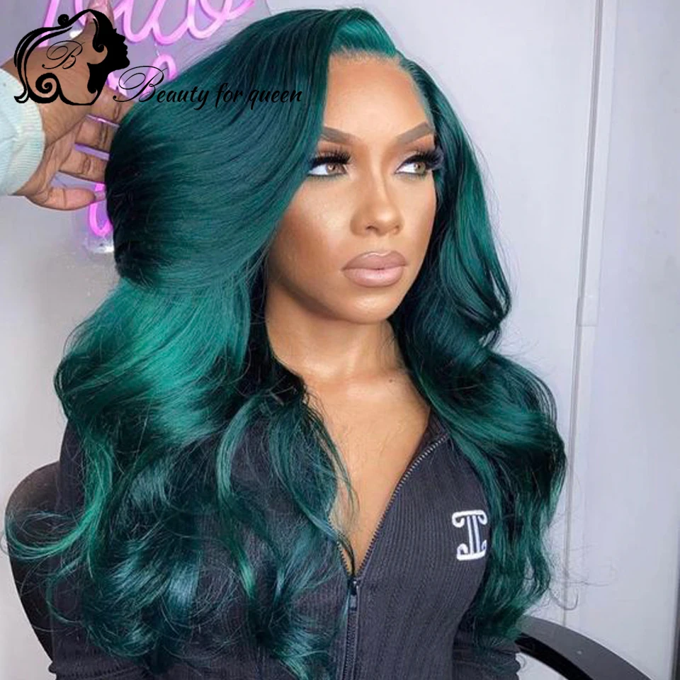13x4 Lace Frontal Wig Dark Green Body Wave Colored Human Hair Wigs 100% Human Hair 180% Density 2026 Fashion Style Customize
13x4 Lace Frontal Wig Dark Green Body Wave Colored Human Hair Wigs 100% Human Hair 180% Density 2026 Fashion Style Customize