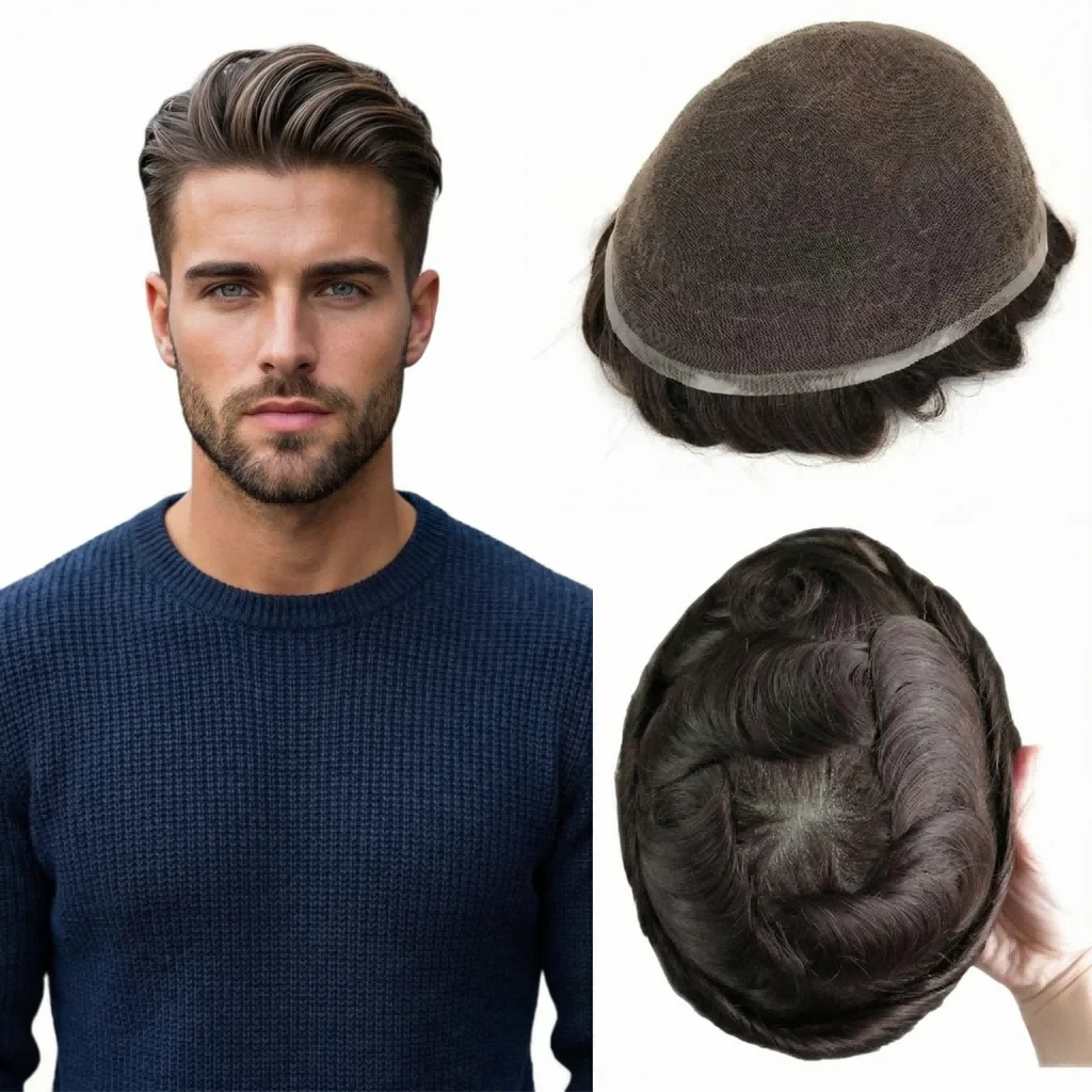 Full Lace Toupee For Men Human Hair | Hair Replacement With Excellent Air Permeability & Comfort
Full Lace Toupee For Men Human Hair | Hair Replacement With Excellent Air Permeability & Comfort