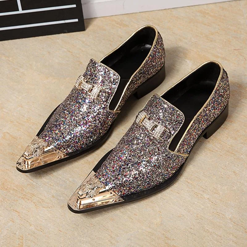 Faashion Luxury Glisten sequin Pointed Toe Casual Party Shoes Men Loafers Slip On Shoes Mens Nightclub Bars Work Shoes Size 46
Faashion Luxury Glisten sequin Pointed Toe Casual Party Shoes Men Loafers Slip On Shoes Mens Nightclub Bars Work Shoes Size 46