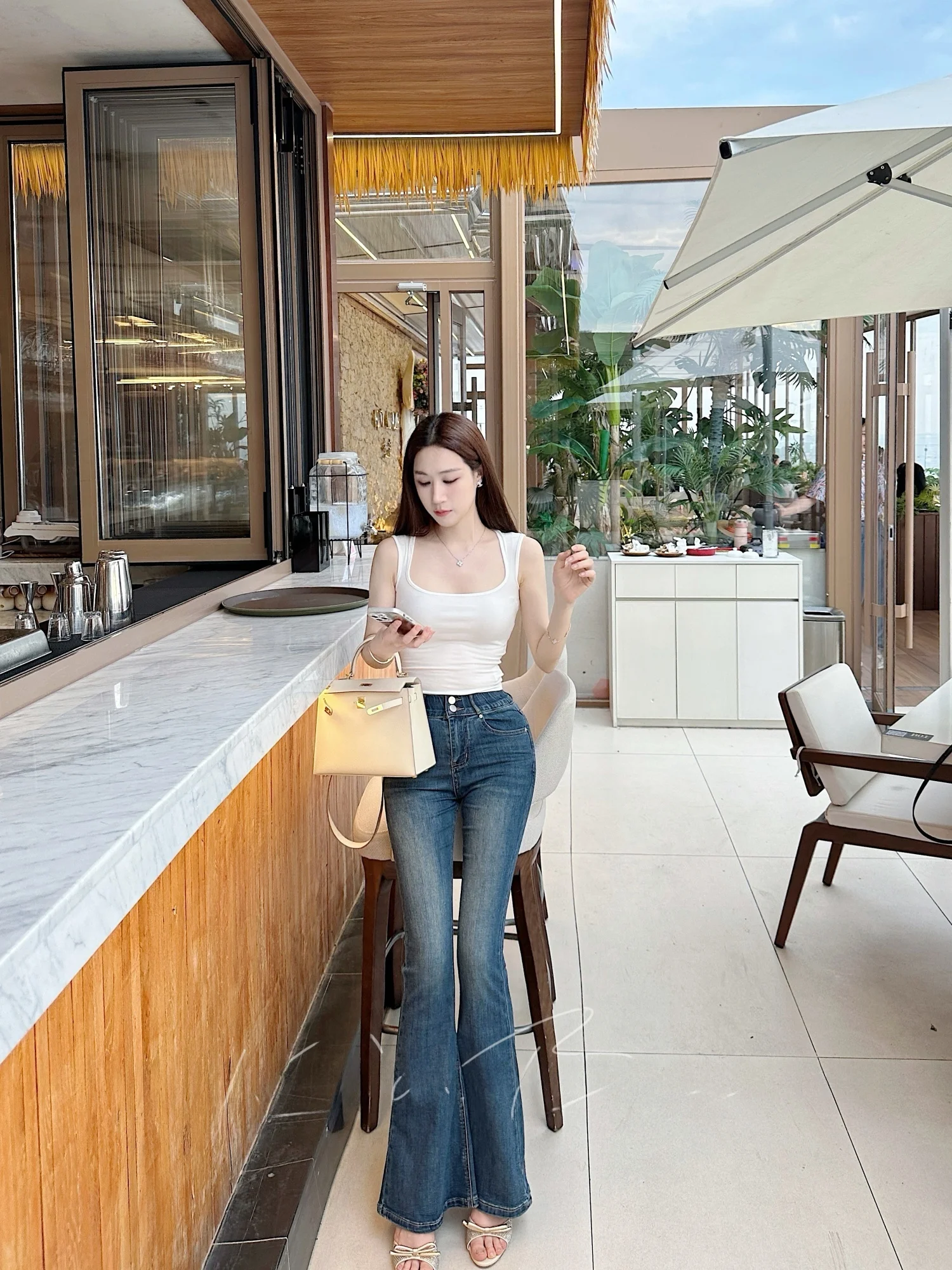 Deep Blue High Waist Double Bule Women's Jeans Retro Wa Elastic Slimming Micro Flared Long Trousers Casual Sle Zipper
Deep Blue High Waist Double Bule Women's Jeans Retro Wa Elastic Slimming Micro Flared Long Trousers Casual Sle Zipper