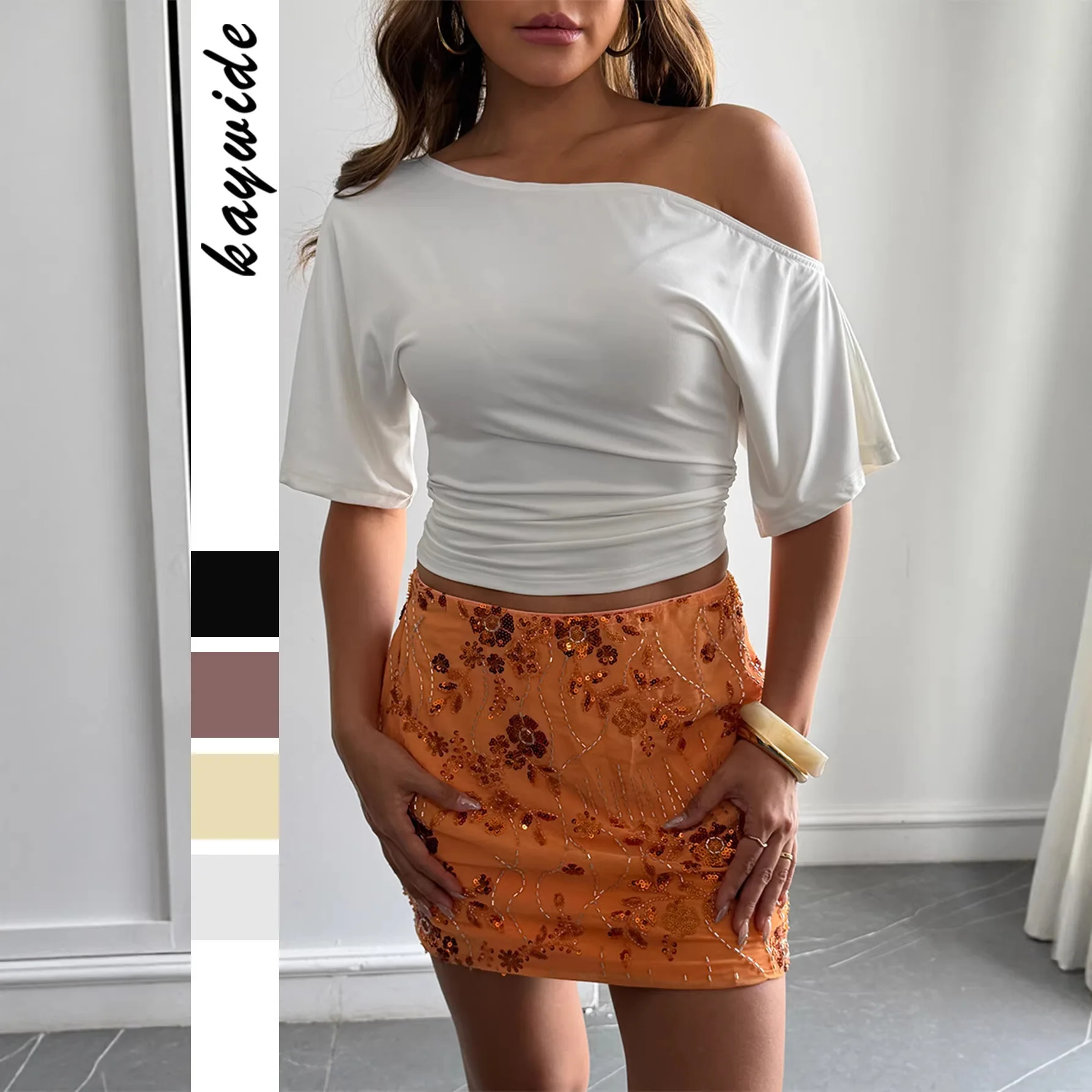 Simple and Versatile Short-sleeved T-shirt Women's Tops Women's 2026 Spring and Summer Style
Simple and Versatile Short-sleeved T-shirt Women's Tops Women's 2026 Spring and Summer Style