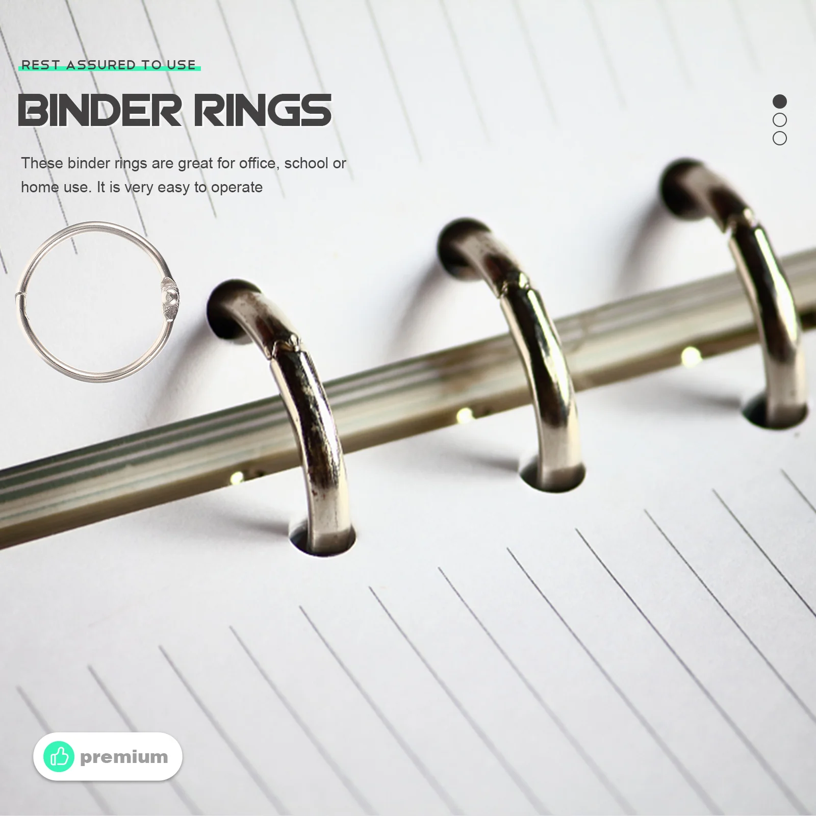 100Pcs Binder Rings Metal Wear-Resistant Reusable Multi-Function Key Rings for Planner Organizer Key Ring
100Pcs Binder Rings Metal Wear-Resistant Reusable Multi-Function Key Rings for Planner Organizer Key Ring