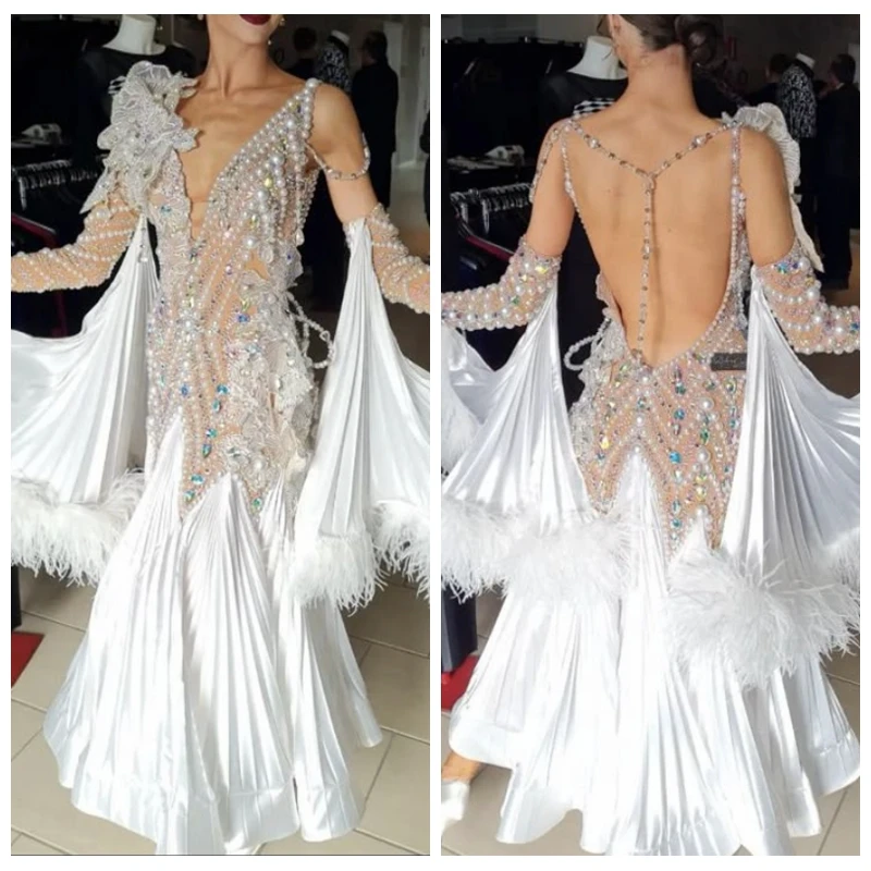 New Competition ballroom Standard dance dress dance clothing stage wear Women dance dress
New Competition ballroom Standard dance dress dance clothing stage wear Women dance dress