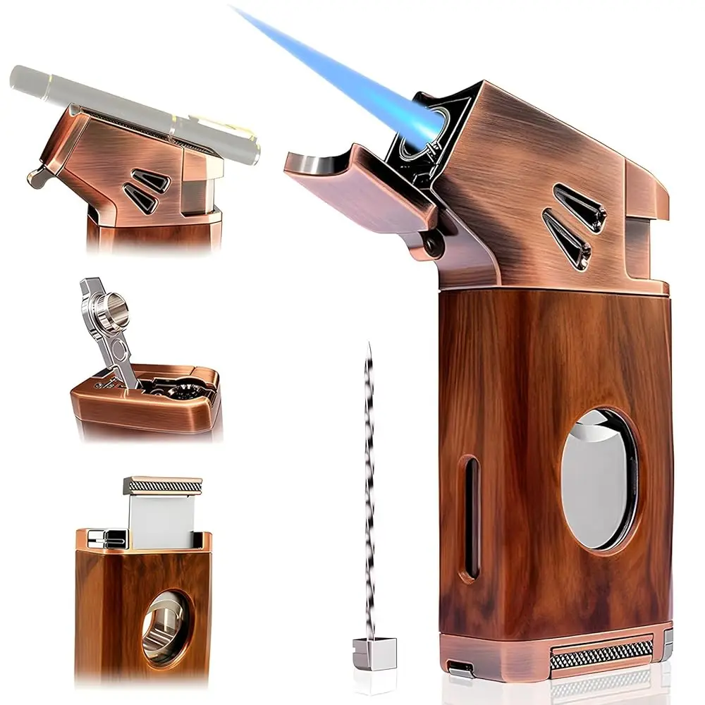Ailexpress Recommendation - Butane Torch Lighter Built-in Cutter, Punch, Holder, Draw Enhancer, Jet Flame Butane Refillable Ligh
Ailexpress Recommendation - Butane Torch Lighter Built-in Cutter, Punch, Holder, Draw Enhancer, Jet Flame Butane Refillable Ligh