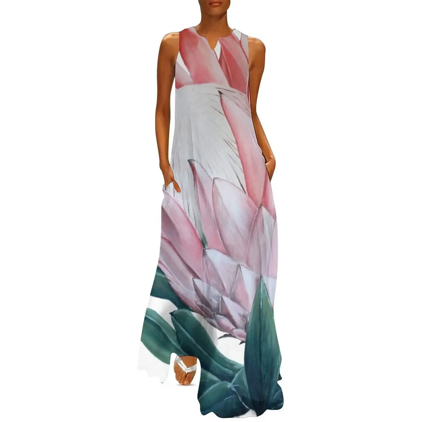 King Protea Flower Painting Long Dress Bridesmaid dress woman dresses women summer 2025 beach outfits for women Dress
King Protea Flower Painting Long Dress Bridesmaid dress woman dresses women summer 2025 beach outfits for women Dress