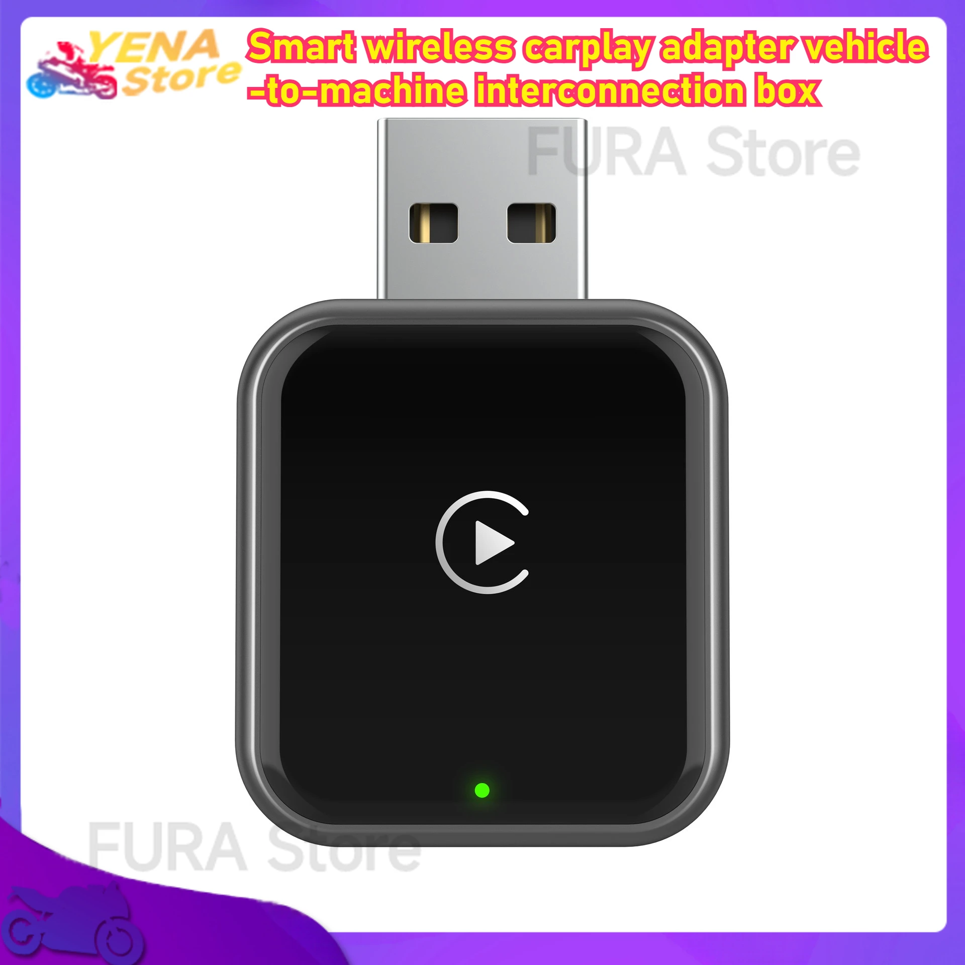 The wired to wireless Carplay adapter 2-in1 mini adapter is suitable for the original vehicle with wired CarPlay as an accessory 
The wired to wireless Carplay adapter 2-in1 mini adapter is suitable for the original vehicle with wired CarPlay as an accessory