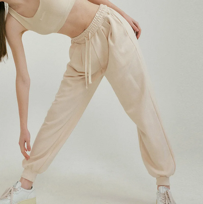 Cotton Oversized Sweatpants Solid High Waist Drawstring Streetwear Black Pants Yoga Running Jogger Trousers Women Pantalons
Cotton Oversized Sweatpants Solid High Waist Drawstring Streetwear Black Pants Yoga Running Jogger Trousers Women Pantalons