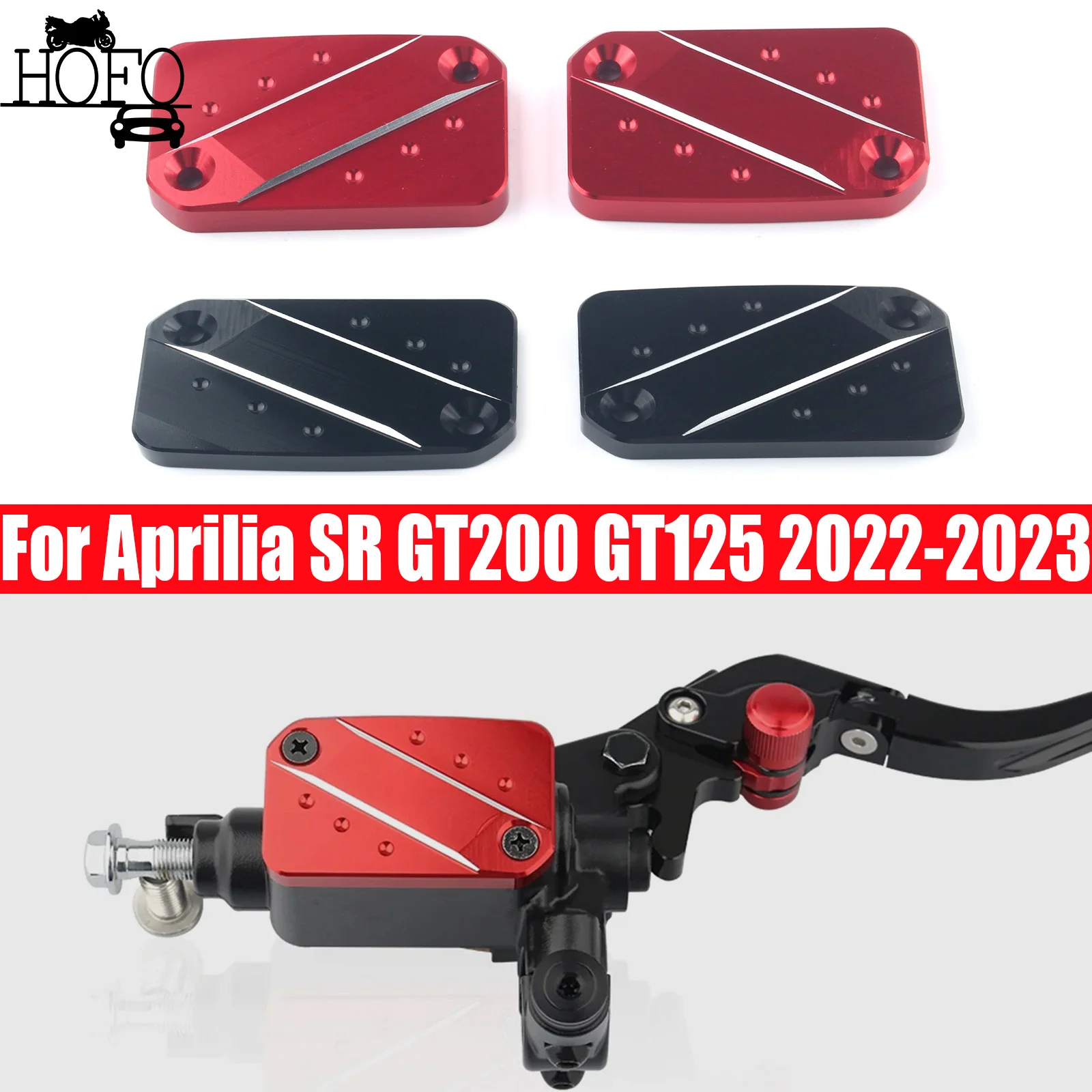 Black Front Brake & Clutch Reservoir Cap Red For Aprilia SR GT200 GT125 2022-2023
Black Front Brake & Clutch Reservoir Cap Red For Aprilia SR GT200 GT125 2022-2023