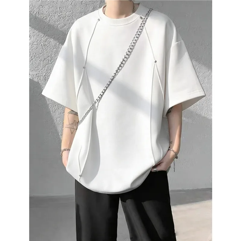 Summer Short Sleeved T-shirt Men Retro Suede T-shirt Men Streetwear Hip-hop Loose Black White T Shirt Mens Top Large Size 4XL
Summer Short Sleeved T-shirt Men Retro Suede T-shirt Men Streetwear Hip-hop Loose Black White T Shirt Mens Top Large Size 4XL