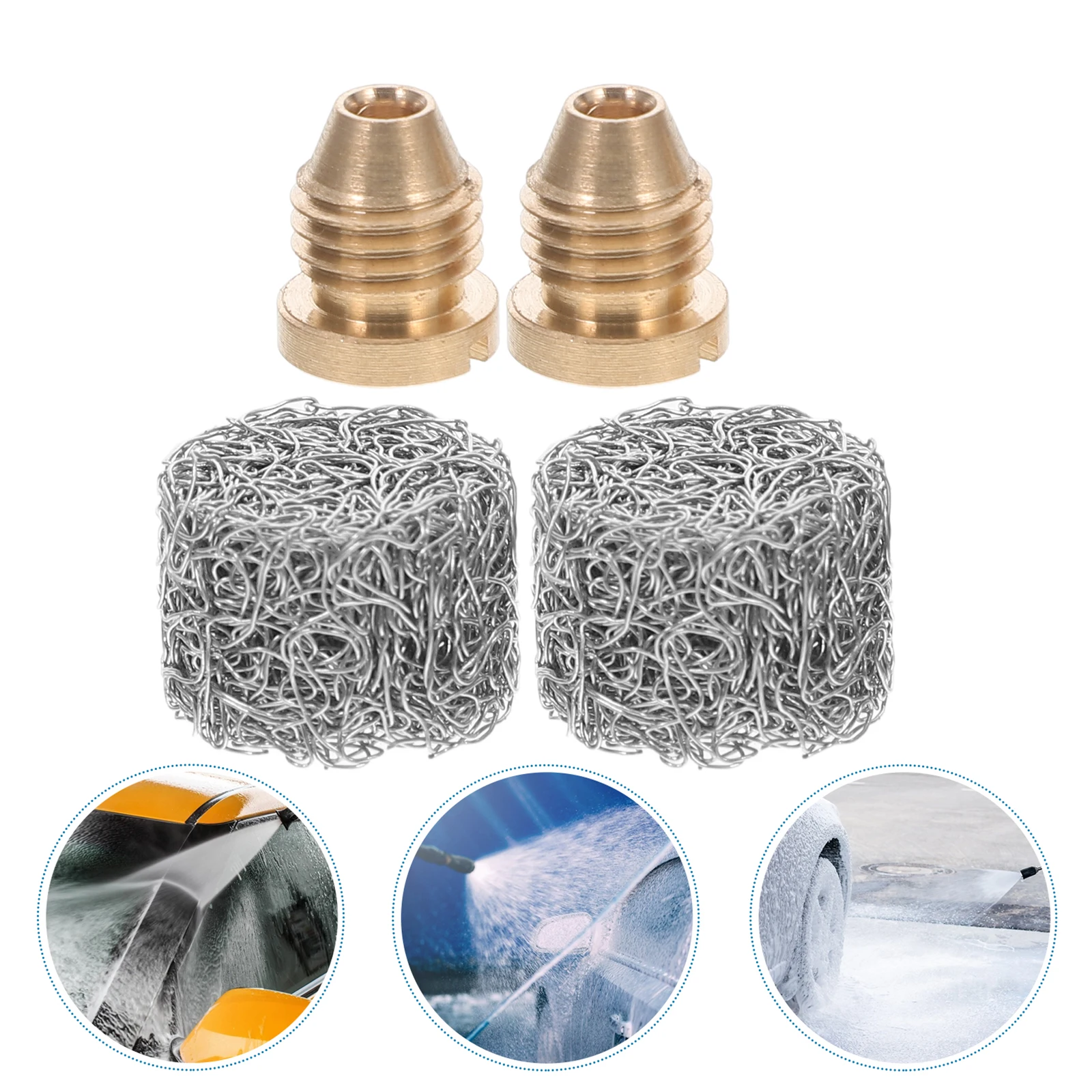 4pcs Universal Lance Nozzle Mesh Filter Set High-Pressure Brass Orifice Replacement For Snow Makers Stainless Steel Car Washing
4pcs Universal Lance Nozzle Mesh Filter Set High-Pressure Brass Orifice Replacement For Snow Makers Stainless Steel Car Washing