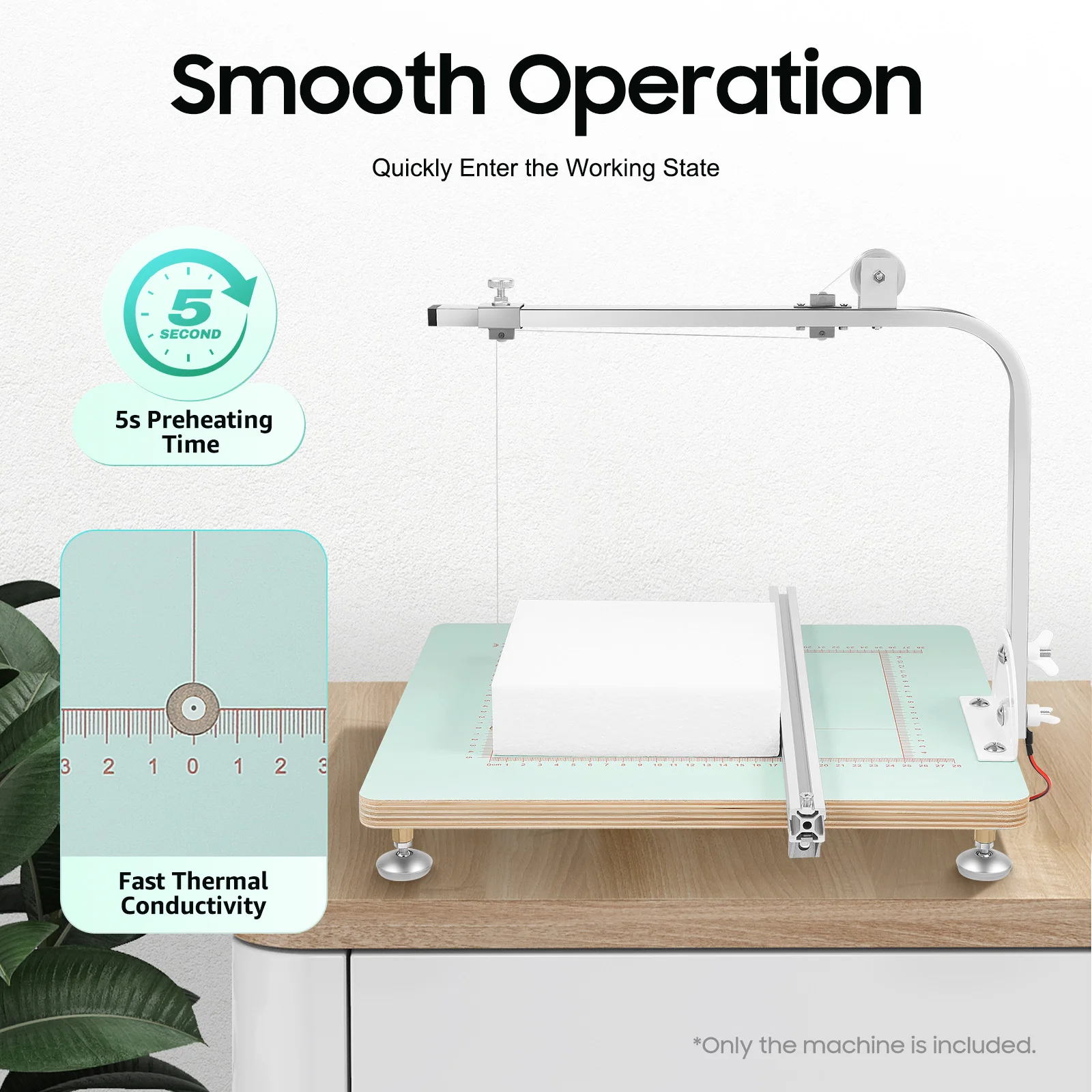 72w Hot Wire Foam Cutter Table 0-300℃ Adjustable Foam Cutting Machine Easy To Carry LED Display 15.4*12.9in For Cut Foam, Sponge
72w Hot Wire Foam Cutter Table 0-300℃ Adjustable Foam Cutting Machine Easy To Carry LED Display 15.4*12.9in For Cut Foam, Sponge