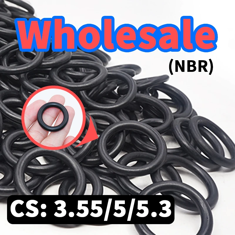 Thickness 3.55/5/5.3mm CS O-ring wholesale link NBR nitrile rubber gasket seal ring Waterproof rubber elastic free shipping
Thickness 3.55/5/5.3mm CS O-ring wholesale link NBR nitrile rubber gasket seal ring Waterproof rubber elastic free shipping