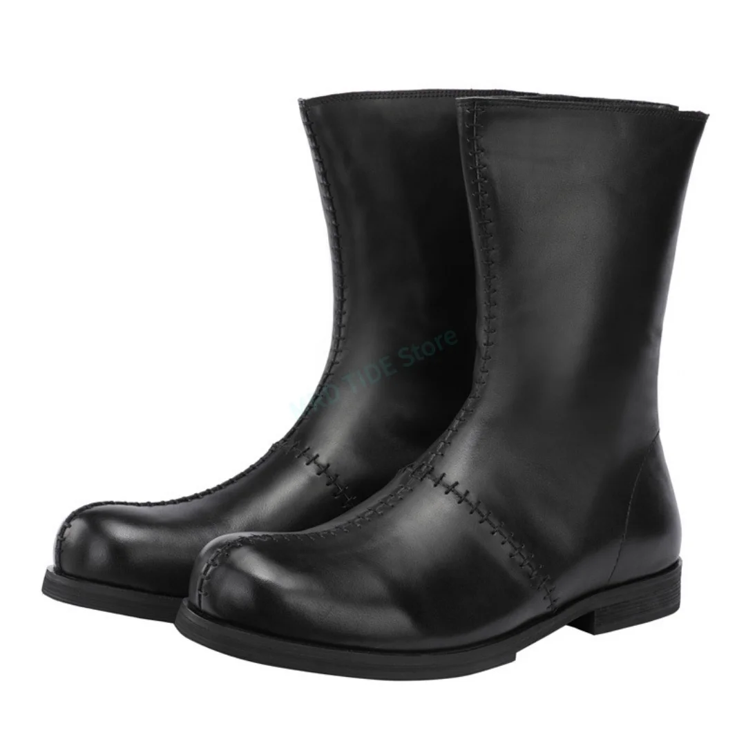 Men Ankle Boots Genuine Leather Sewing Zip High Top Basic Men'Casual Shoes Brand Gothic High Street Vintage Luxury Designers
Men Ankle Boots Genuine Leather Sewing Zip High Top Basic Men'Casual Shoes Brand Gothic High Street Vintage Luxury Designers