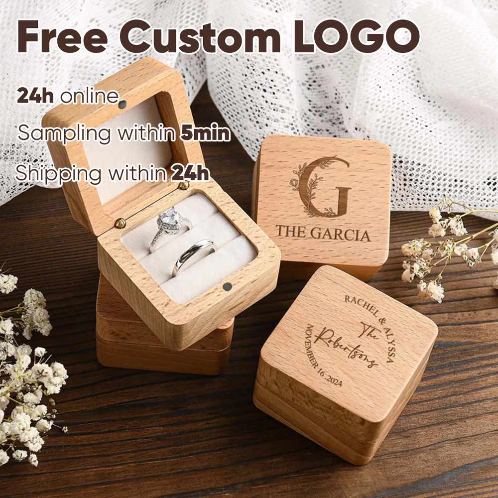 1PCS Free Engraving Custom Wooden Ring Box Personalized Wedding Anniversary Gift Walnut Wood Rings Box Engraved Engagement Gifts
1PCS Free Engraving Custom Wooden Ring Box Personalized Wedding Anniversary Gift Walnut Wood Rings Box Engraved Engagement Gifts