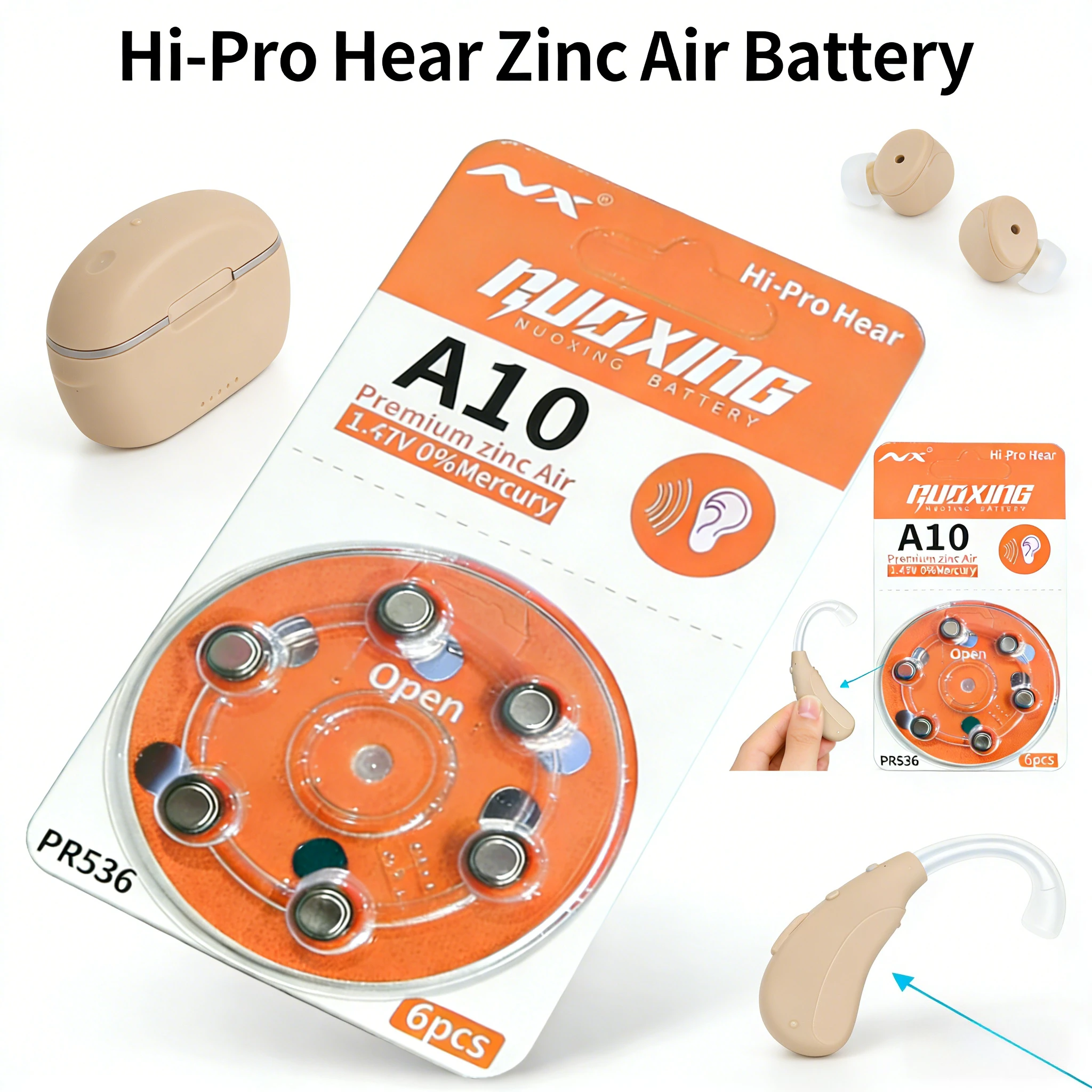 A10 Battery PR536 Hearing Aid Power 60 Count High Capacity for Hearing Devices and Cochlear Implants Zinc Air Batteries
A10 Battery PR536 Hearing Aid Power 60 Count High Capacity for Hearing Devices and Cochlear Implants Zinc Air Batteries