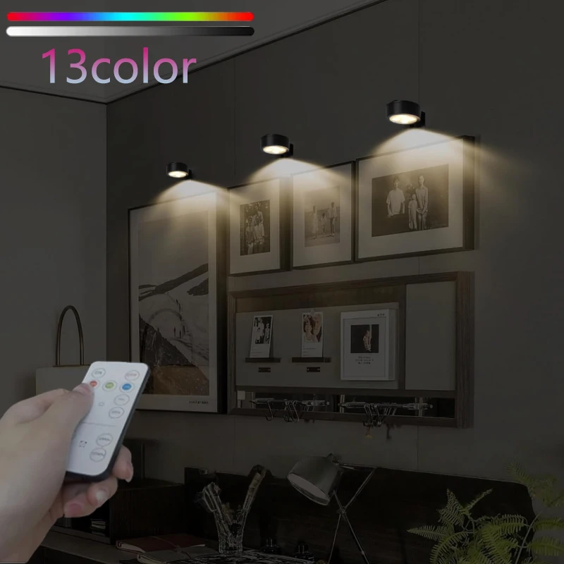LED display lights Battery Operated Picture Light Magnetic wall lamp with Remote RGB Dimmable 13 color Art Display lamp
LED display lights Battery Operated Picture Light Magnetic wall lamp with Remote RGB Dimmable 13 color Art Display lamp