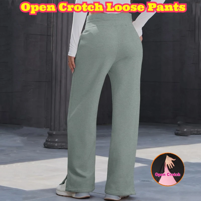 Open Crotch Wide Leg High Waist Pants Solid Color Thin Lightweight Flowy Casual Trousers Soft Breathable Loose Outdoor Vacation
Open Crotch Wide Leg High Waist Pants Solid Color Thin Lightweight Flowy Casual Trousers Soft Breathable Loose Outdoor Vacation