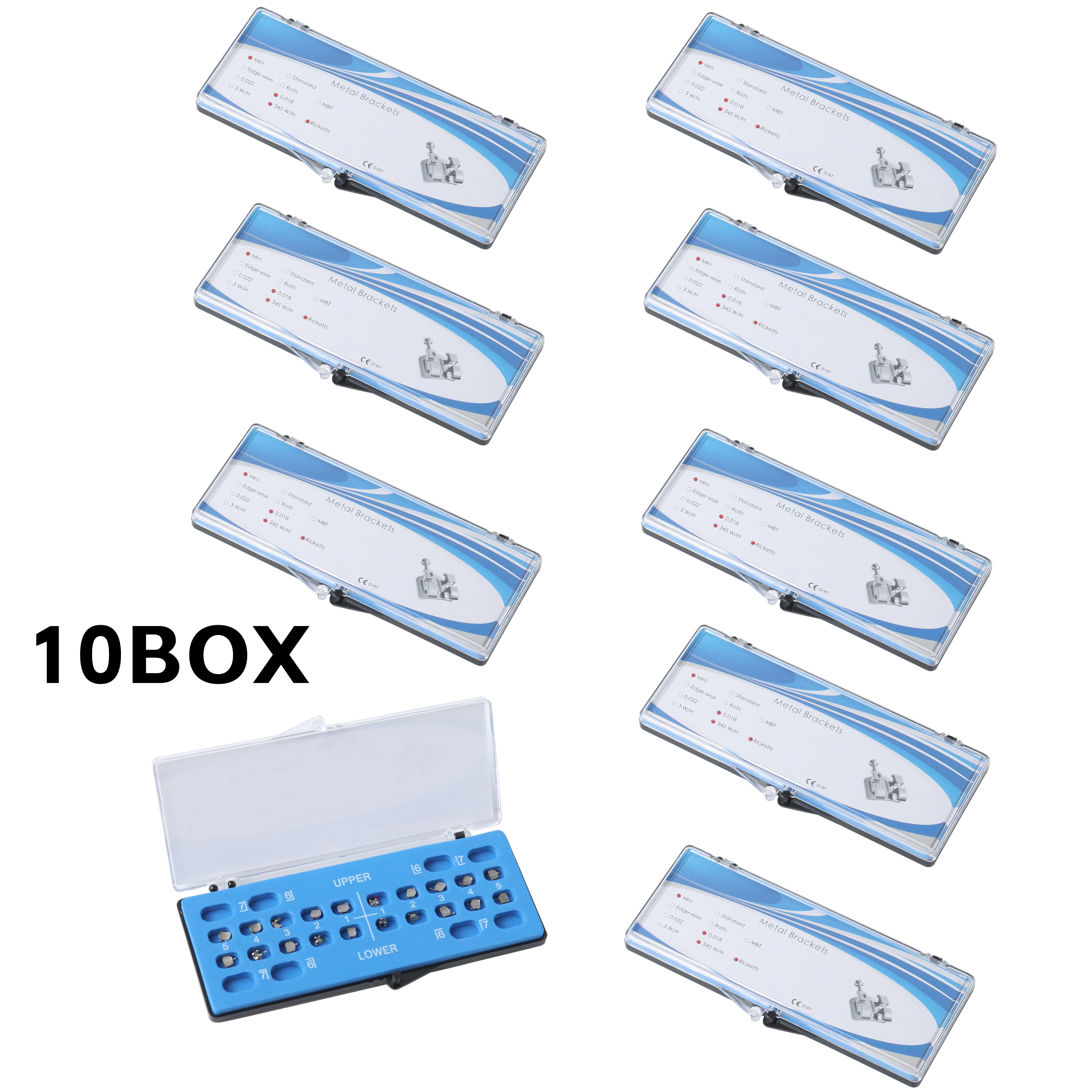 10Box Professional Orthodontic Brackets Metal Mini Monoblock Brackets, 022 018 Slot with Hook for Teeth Dental Treatment CE
10Box Professional Orthodontic Brackets Metal Mini Monoblock Brackets, 022 018 Slot with Hook for Teeth Dental Treatment CE