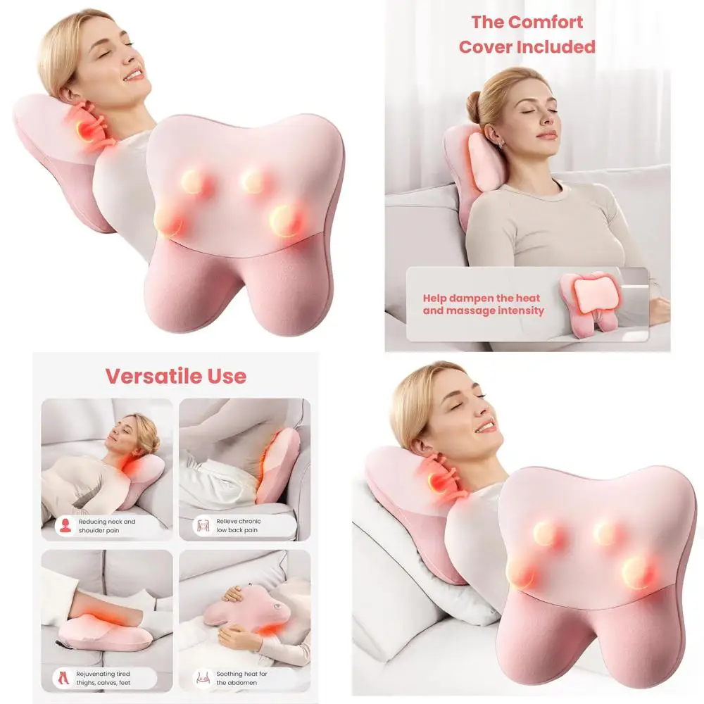 Heat-Eligible FSA Back Massager for Pain Relief, Deep Tissue Shiatsu Massage Pillow for Neck, Shoulders, and Back, Ideal for Ful
Heat-Eligible FSA Back Massager for Pain Relief, Deep Tissue Shiatsu Massage Pillow for Neck, Shoulders, and Back, Ideal for Ful