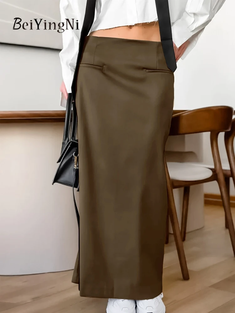 Beiyingni French High-end Long Maxi Skirts Women Elegant Autumn Winter Split A-line Skirt Commute OL Casual Office Ladies Skirt
Beiyingni French High-end Long Maxi Skirts Women Elegant Autumn Winter Split A-line Skirt Commute OL Casual Office Ladies Skirt