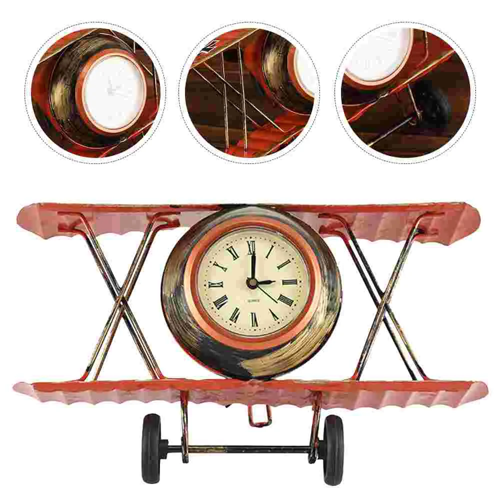 Ornaments Aircraft Clock Child Vintage DIY Mirror Wall Sticker Iron Desktop Decoration
Ornaments Aircraft Clock Child Vintage DIY Mirror Wall Sticker Iron Desktop Decoration