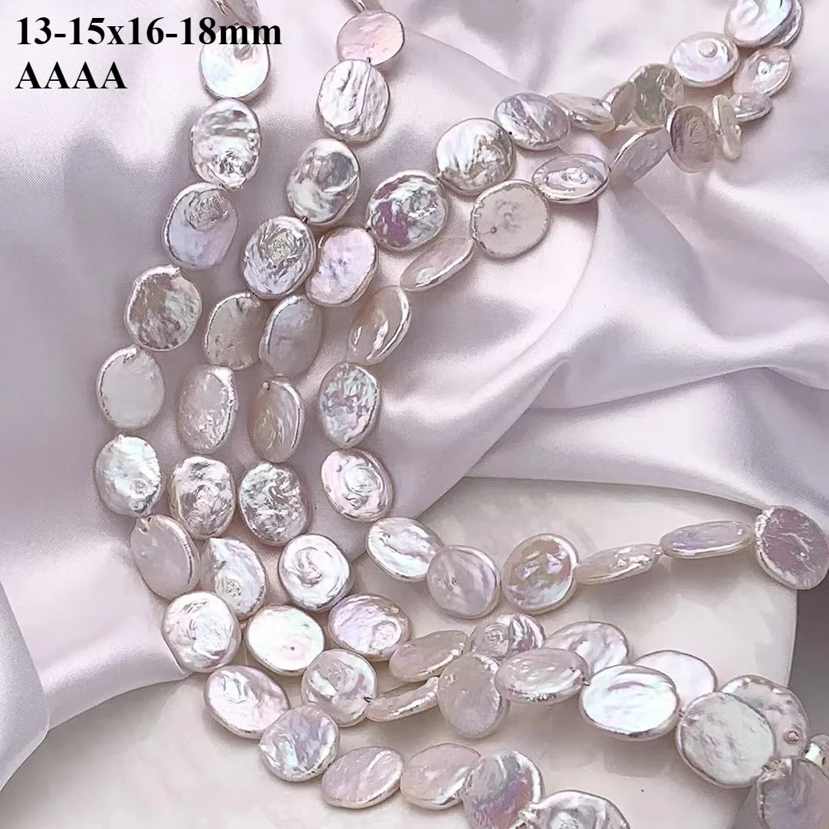 13-15x16-18mm4A Satiny Waxy Natural Freshwater Pearl Oval White Baroque Fine Bead Jewelry MakeDIY Necklace Bracelet Accessories
13-15x16-18mm4A Satiny Waxy Natural Freshwater Pearl Oval White Baroque Fine Bead Jewelry MakeDIY Necklace Bracelet Accessories
