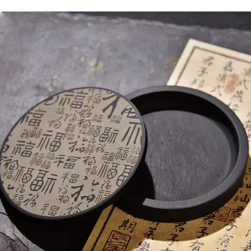 Rectangle Round Inkstone with Cover Natural Stone Student Calligraphy Set Beginner Soft Brush Writing Tool Desk Decor
Rectangle Round Inkstone with Cover Natural Stone Student Calligraphy Set Beginner Soft Brush Writing Tool Desk Decor