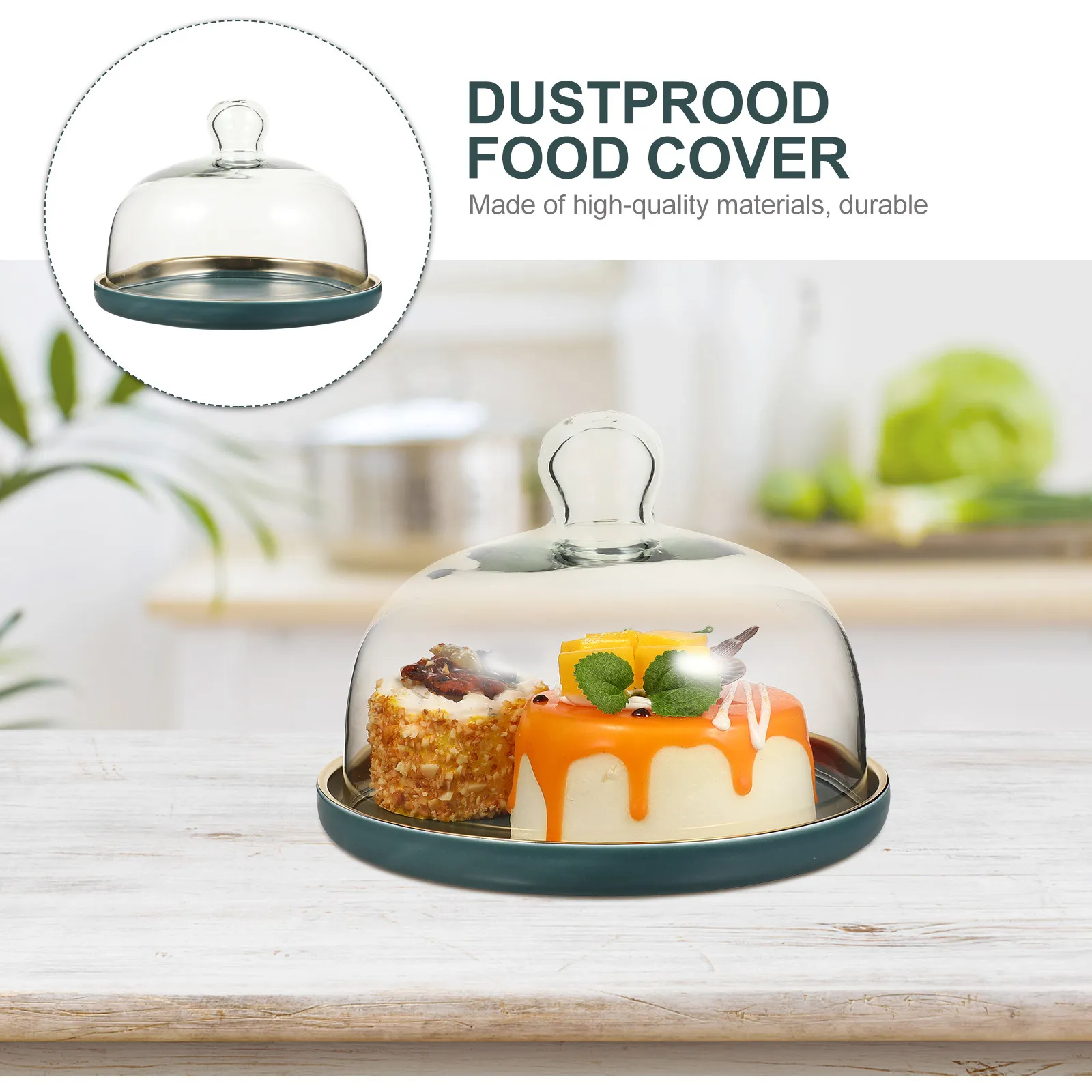 1Set Ceramic Cake Tray with Glass Cover Functional Dessert Plate for Breakfast Pastry Storage Modern Style Food Serving Set
1Set Ceramic Cake Tray with Glass Cover Functional Dessert Plate for Breakfast Pastry Storage Modern Style Food Serving Set