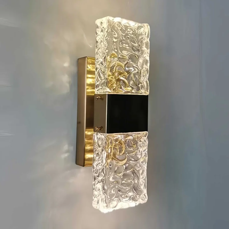 Postmodern Glass Light Luxury Crystal Wall Lamp Living Room Background Wall Aisle Staircase Lamp Simple Bedroom Bedside Lamp
Postmodern Glass Light Luxury Crystal Wall Lamp Living Room Background Wall Aisle Staircase Lamp Simple Bedroom Bedside Lamp