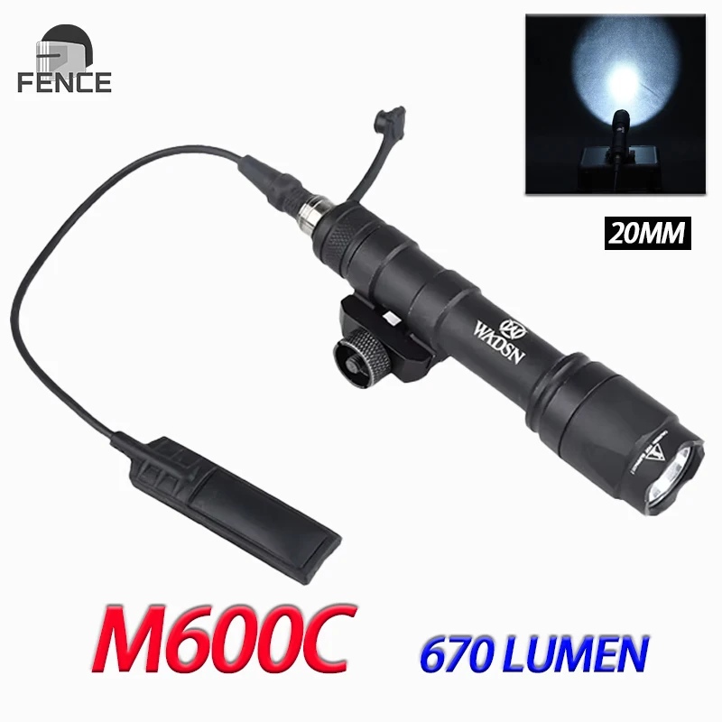 WADSN SF Surefir M600 M600C Tactical Flashlight White LED Light Fit 20mm Rail Hunting Weapon Lamp Airsoft Accessories
WADSN SF Surefir M600 M600C Tactical Flashlight White LED Light Fit 20mm Rail Hunting Weapon Lamp Airsoft Accessories