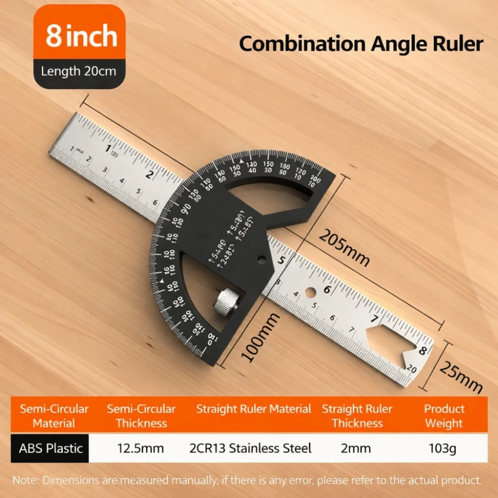 Multi-functional Angle Ruler Adjustable Woodworking Measuring Ruler Inch & Metric Right Angle Marking Gauge DIY Craft
Multi-functional Angle Ruler Adjustable Woodworking Measuring Ruler Inch & Metric Right Angle Marking Gauge DIY Craft