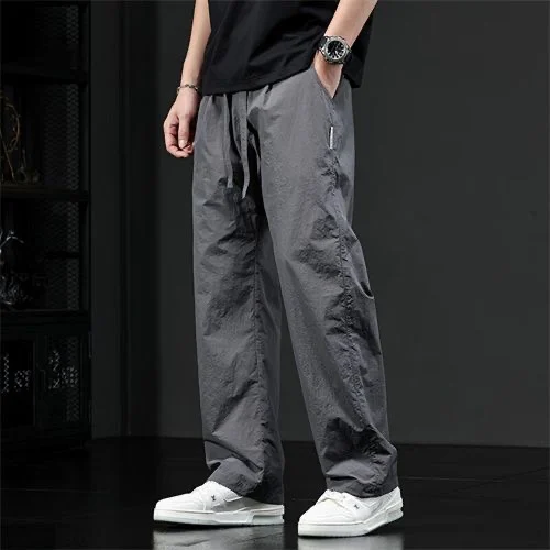 Summer Thin High-End Ice Silk Men's Casual Pants Loose Wide Leg Straight Cut Breathable Qui Dry Faionable Youth Leisure T...
Summer Thin High-End Ice Silk Men's Casual Pants Loose Wide Leg Straight Cut Breathable Qui Dry Faionable Youth Leisure T...