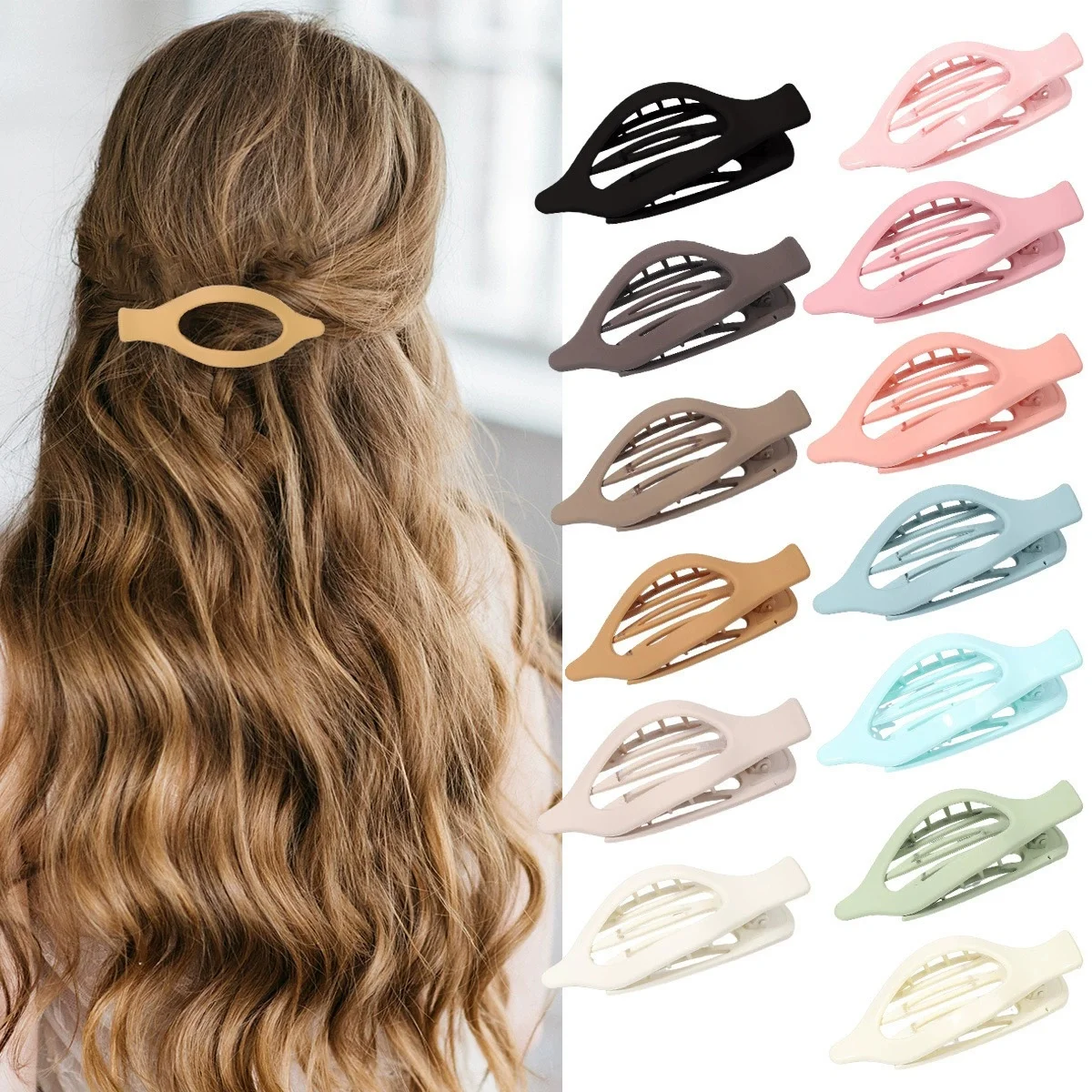 Elegant Matte Acrylic Hair Clips, Strong Grip, Flexible TeethRounded Duckbill Design Claw Clip French Hair Clips Trendy
Elegant Matte Acrylic Hair Clips, Strong Grip, Flexible TeethRounded Duckbill Design Claw Clip French Hair Clips Trendy