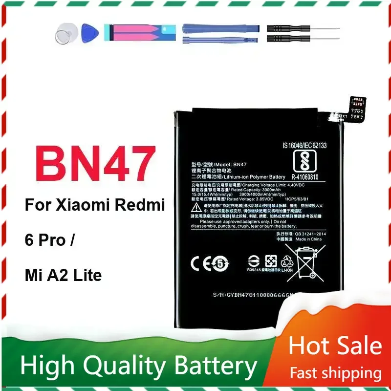 Аккумулятор BN47 BN 47 4000 мАч для Xiaomi Redmi 6 Pro/Mi A2 Lite Высококачественные сменные аккумуляторы для телефона Быстрая доставка + трек НЕТ
Аккумулятор BN47 BN 47 4000 мАч для Xiaomi Redmi 6 Pro/Mi A2 Lite Высококачественные сменные аккумуляторы для телефона Быстрая доставка + трек НЕТ