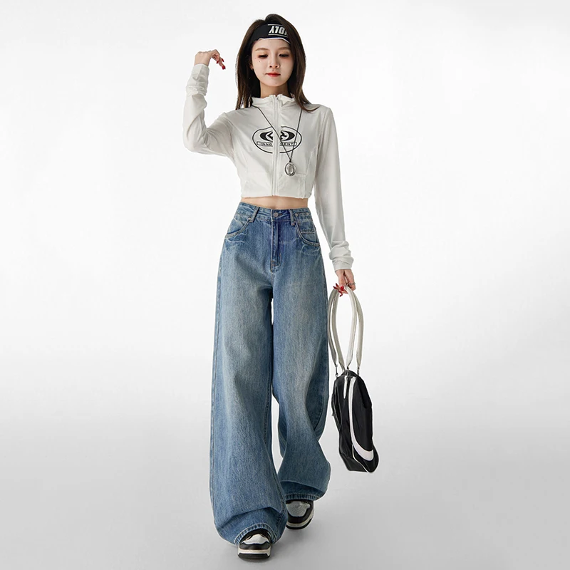 Удобные женские джинсы 2025 года, тонкие модные новые трендовые джерси, широкие брюки, женская одежда, джинсовая одежда для девочек-ковбочек
Удобные женские джинсы 2025 года, тонкие модные новые трендовые джерси, широкие брюки, женская одежда, джинсовая одежда для девочек-ковбочек