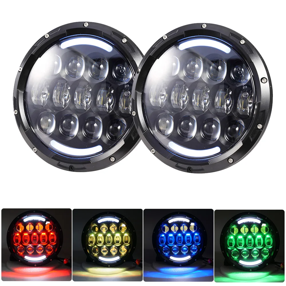 7 inch led headlight 105W H4 Hi/Lo Beam Angel Eye Turn Signal Light with white DRL For Jeep Wrangler Hummer Land Rover Cars
7 inch led headlight 105W H4 Hi/Lo Beam Angel Eye Turn Signal Light with white DRL For Jeep Wrangler Hummer Land Rover Cars