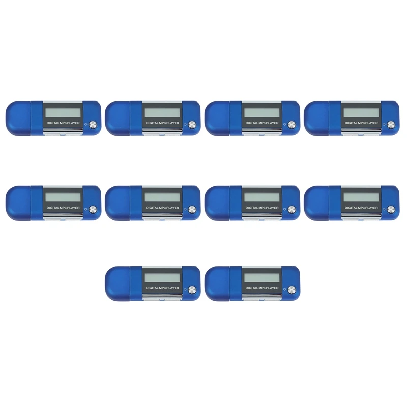 10X Mp3 Player 4GB U Disk Music Player Supports Replaceable AAA Battery, Recording (Blue)
10X Mp3 Player 4GB U Disk Music Player Supports Replaceable AAA Battery, Recording (Blue)