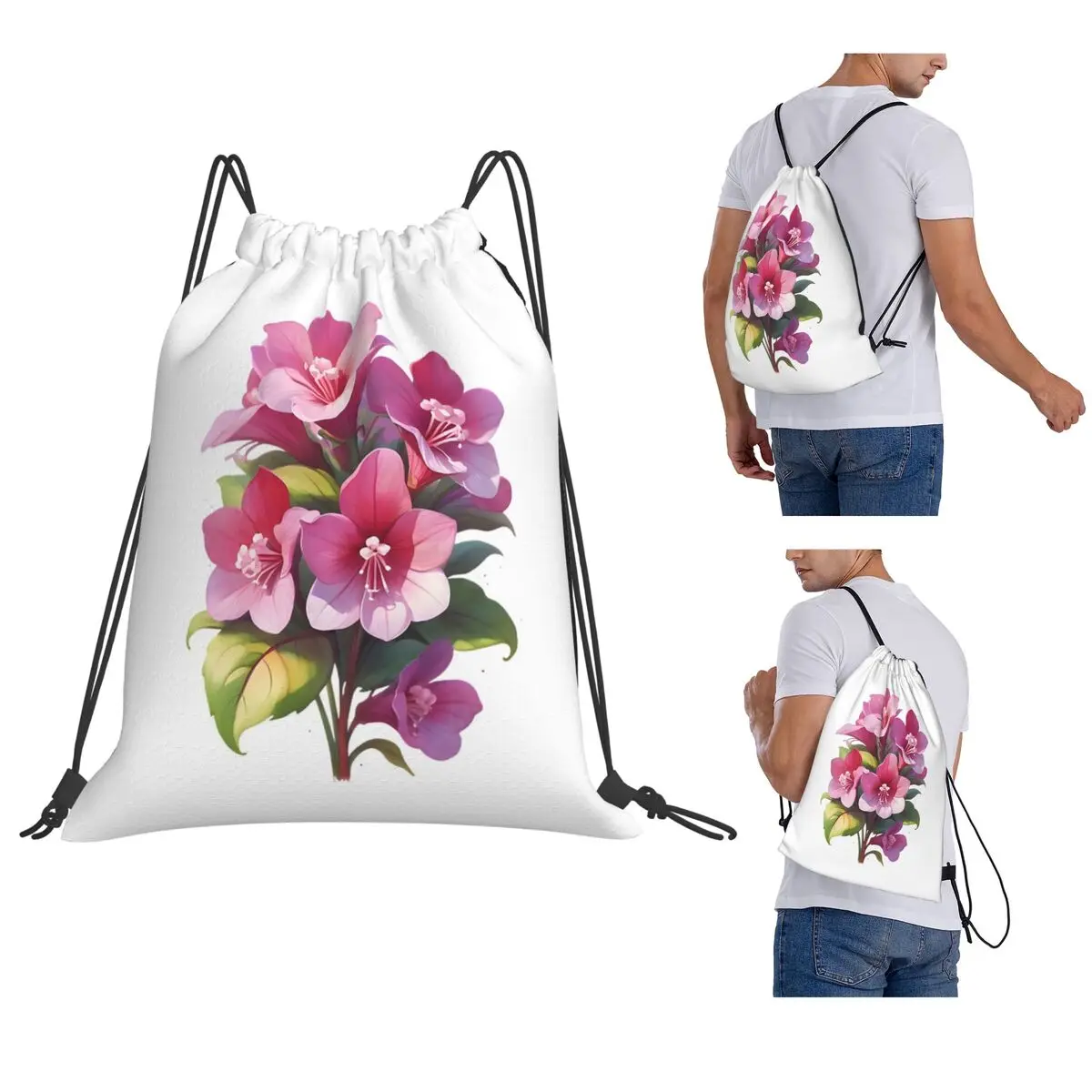 Purple-Pink Bergenia Backpacks Multi-function Drawstring Bags Sports Bag Book Bags for Travel Students
Purple-Pink Bergenia Backpacks Multi-function Drawstring Bags Sports Bag Book Bags for Travel Students