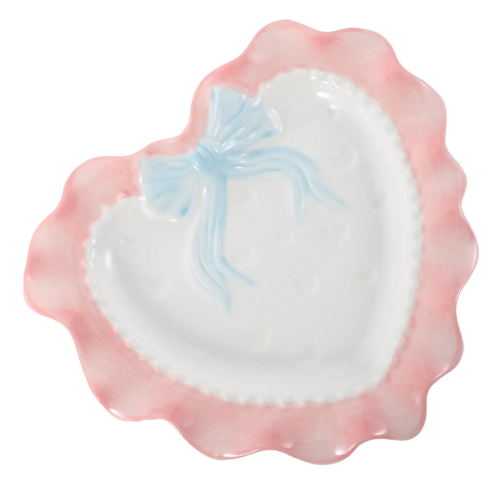Heart Shaped Ceramic Dessert Plate Creative Kawaii Fruit Snack Cake Serving Tray Decorative Display Platter for Valentine's Day
Heart Shaped Ceramic Dessert Plate Creative Kawaii Fruit Snack Cake Serving Tray Decorative Display Platter for Valentine's Day