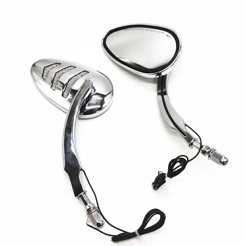 Moto Rearview Side Mirror with LED Turn Signal Light for Harley Dyna Street Bob Super Glide Wide Glide Road King - Silver
Moto Rearview Side Mirror with LED Turn Signal Light for Harley Dyna Street Bob Super Glide Wide Glide Road King - Silver