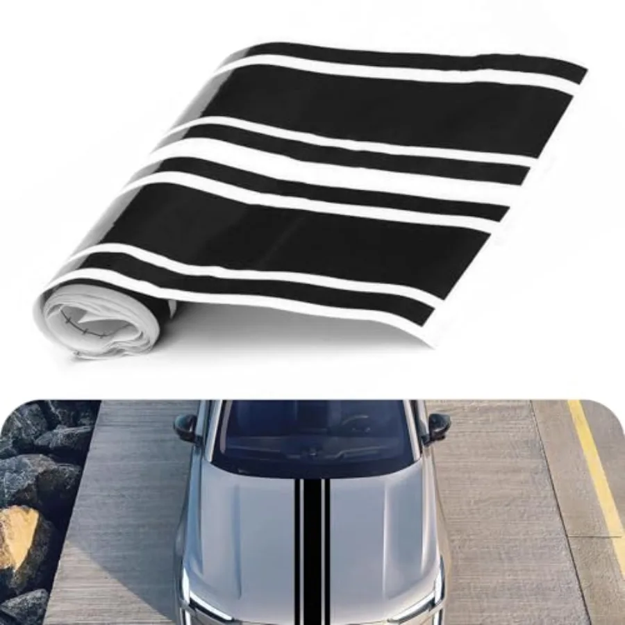 Car Hood Decals Stickers, DIY Auto Racing Stripes Body Decoration Decal, 70.86" x 3.15" Waterproof PVC Bumper Sticker, General
Car Hood Decals Stickers, DIY Auto Racing Stripes Body Decoration Decal, 70.86" x 3.15" Waterproof PVC Bumper Sticker, General