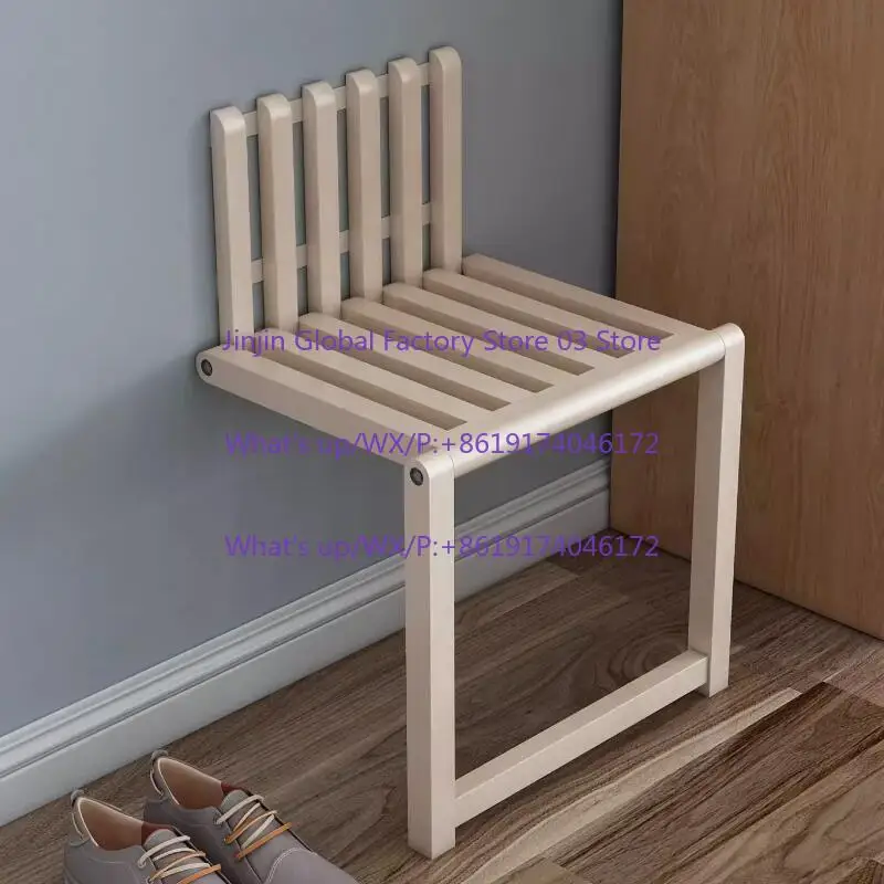 Wall-Mounted Folding Footstool, Porch Chair, Shoe Stool Chair, Hidden Solid Wood Folding Bathroom Stool
Wall-Mounted Folding Footstool, Porch Chair, Shoe Stool Chair, Hidden Solid Wood Folding Bathroom Stool