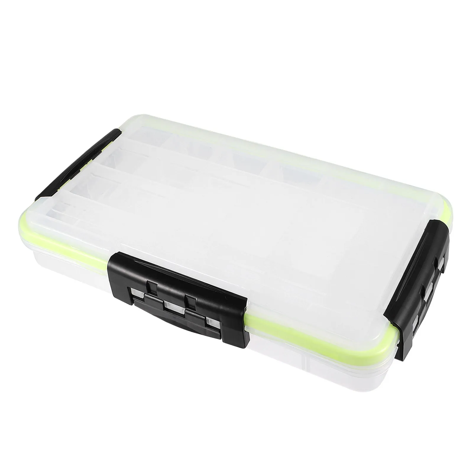 Lure Storage Box Fishing Tackle Box 3-Sided Lock Catch Removable Dividers Portable Organizer Storage Container for Baits
Lure Storage Box Fishing Tackle Box 3-Sided Lock Catch Removable Dividers Portable Organizer Storage Container for Baits