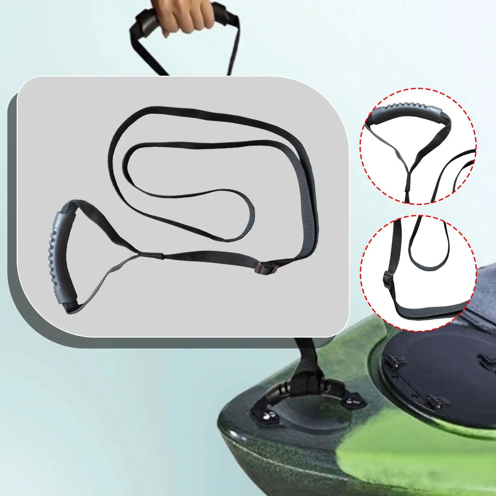 Вспомогательный ремень для каяка, веревка для стояния лодки, тянущий шнур, инструмент для стояния, прочная ручка, инструмент для перетаскивания шнура для каяка, тянущий ремень
Вспомогательный ремень для каяка, веревка для стояния лодки, тянущий шнур, инструмент для стояния, прочная ручка, инструмент для перетаскивания шнура для каяка, тянущий ремень