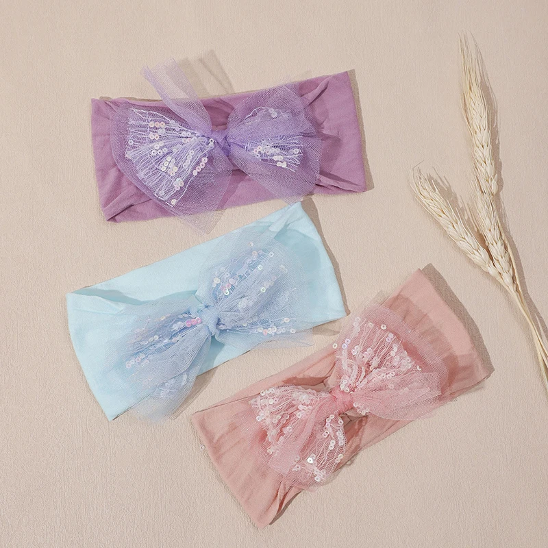 3Pcs/set New Fashion Netting Sequin Bow Nylon Headband Newborn Cute Hair Band Kids Headwear Hair Accessories Baby Girls Turban
3Pcs/set New Fashion Netting Sequin Bow Nylon Headband Newborn Cute Hair Band Kids Headwear Hair Accessories Baby Girls Turban