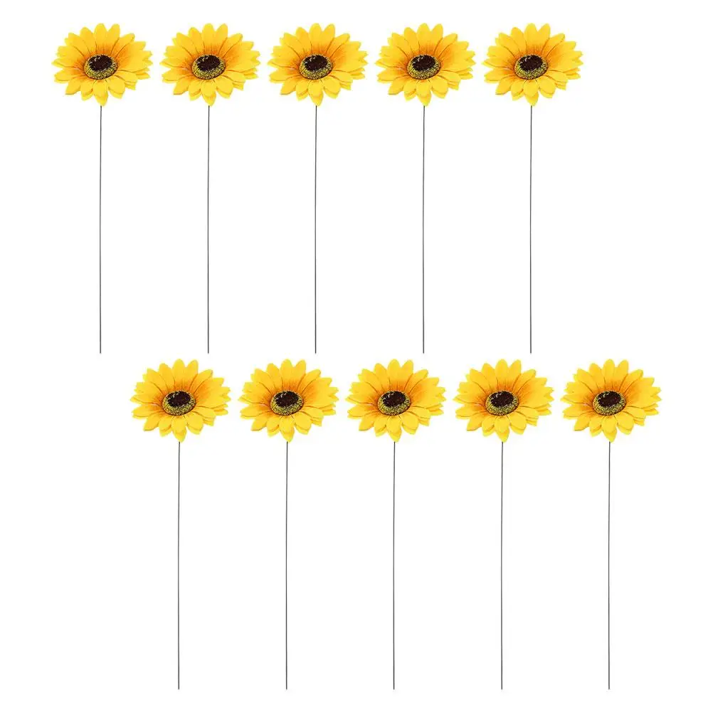 10 Pcs Sunflower Garden Decoration Spring Metal Stake Plunger Decorative Plant Stakes Outdoor
10 Pcs Sunflower Garden Decoration Spring Metal Stake Plunger Decorative Plant Stakes Outdoor