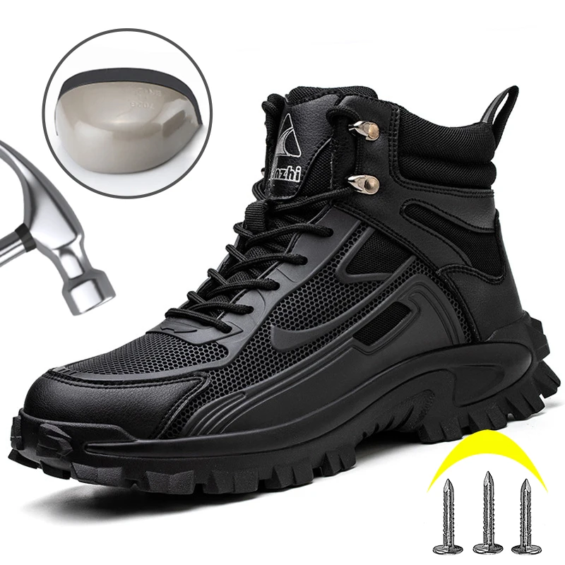 Man Safety Shoes Anti-smash Steel Toe Safety Shoes Boots Wear Resistant Indestructible Working Protective Footwear Anti-puncture
Man Safety Shoes Anti-smash Steel Toe Safety Shoes Boots Wear Resistant Indestructible Working Protective Footwear Anti-puncture