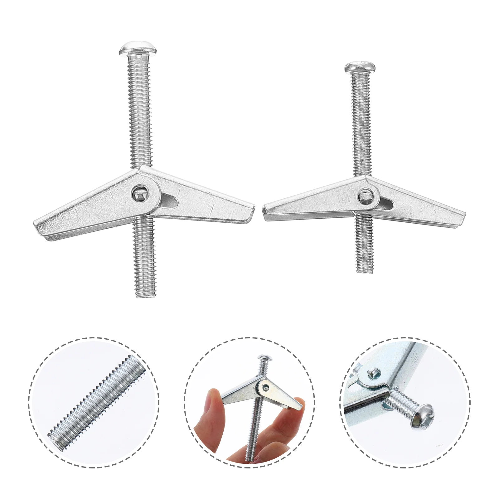 20 Pcs Expansion Screw Wing Nuts Bolt Toggle Bolts for Drywall Suite and Hanging Iron
20 Pcs Expansion Screw Wing Nuts Bolt Toggle Bolts for Drywall Suite and Hanging Iron