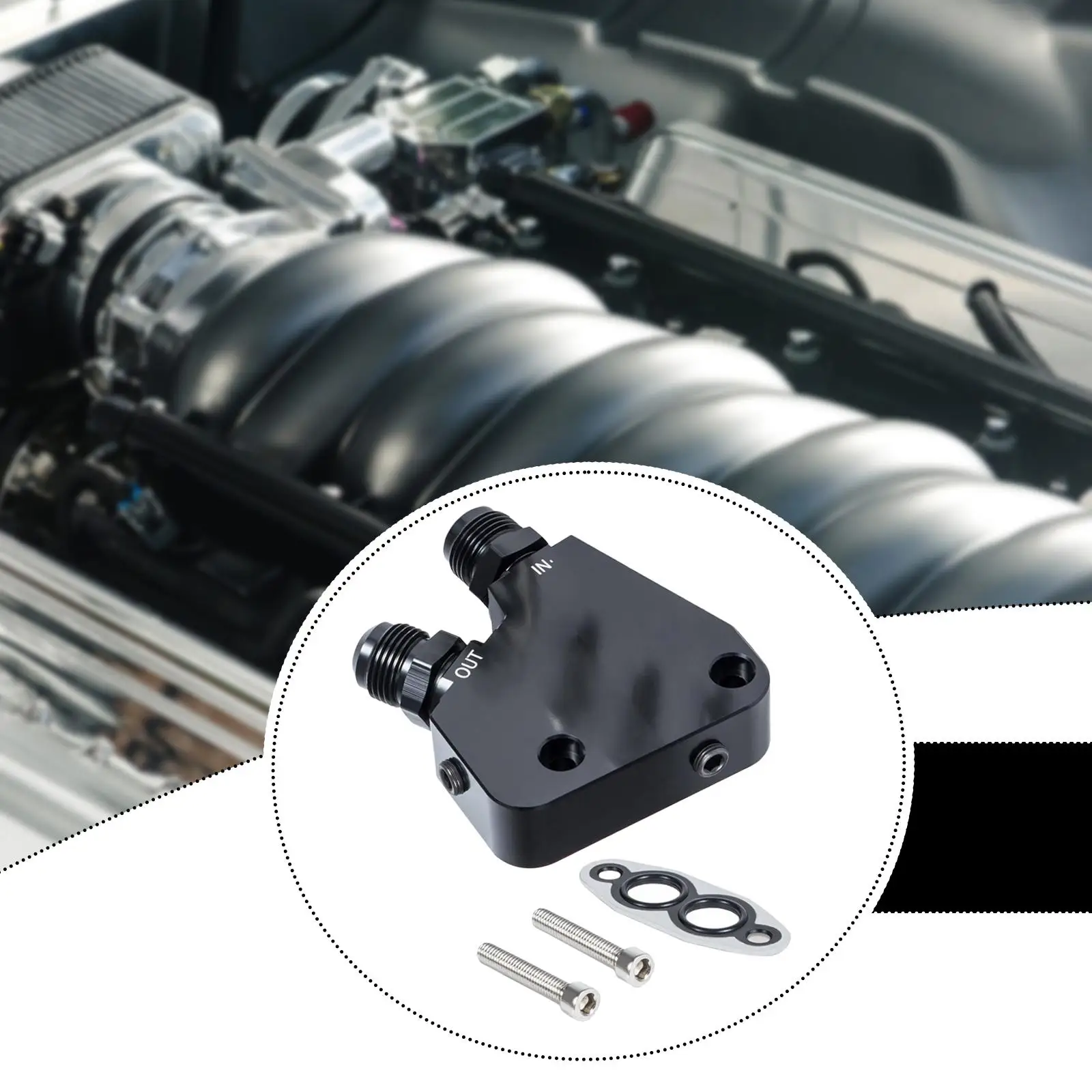 Engine Oil Cooler Adapter Kit Replacement Sturdy Automotive Parts for LS1 LS6 
Engine Oil Cooler Adapter Kit Replacement Sturdy Automotive Parts for LS1 LS6