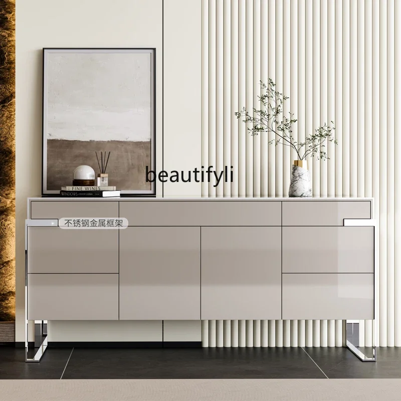 Italian light luxury dining side cabinet simple post-modern wine cabinet metal locker3286
Italian light luxury dining side cabinet simple post-modern wine cabinet metal locker3286